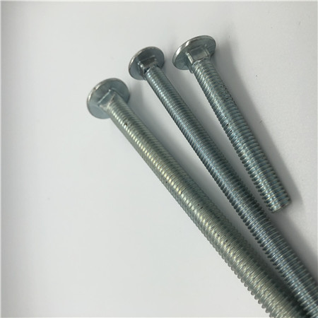 Bulloni in acciaio zincato zincato ISO 8677 M5 testa cilindrica con collo quadrato a testa bombata