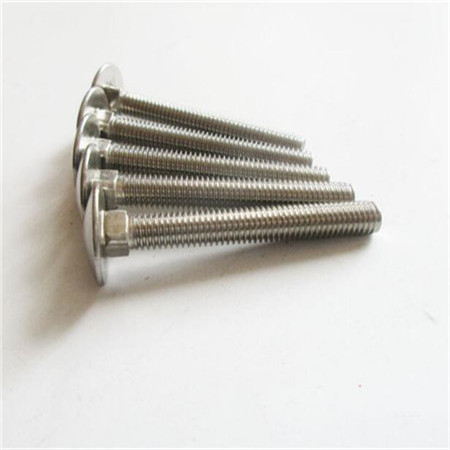 Bulloni di trasporto a testa piatta in acciaio zincato DIN603 3/8 X 3 1/2 pollici