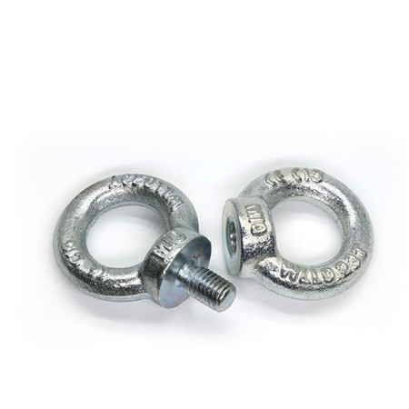 Bulloni a occhiello metrici di sollevamento di alta qualità in acciaio inossidabile lucidato AISI304 AISI316 DIN580