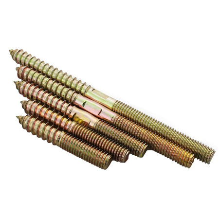 Bulloni per legno lunghi in acciaio A307 con dadi esagonali e rondelle piatte